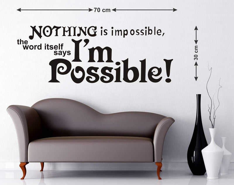 Wallstick Motivational Quotes wallstickers (Vinyl 70 cm x 30 cm)