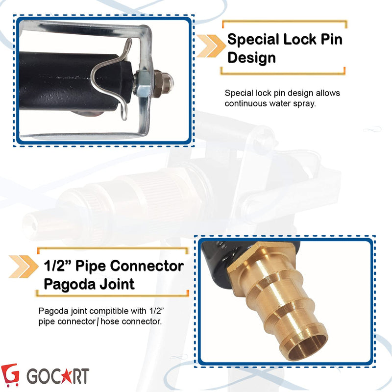 GOCART WITH G LOGO Metal trigger brass nozzle water spray gun