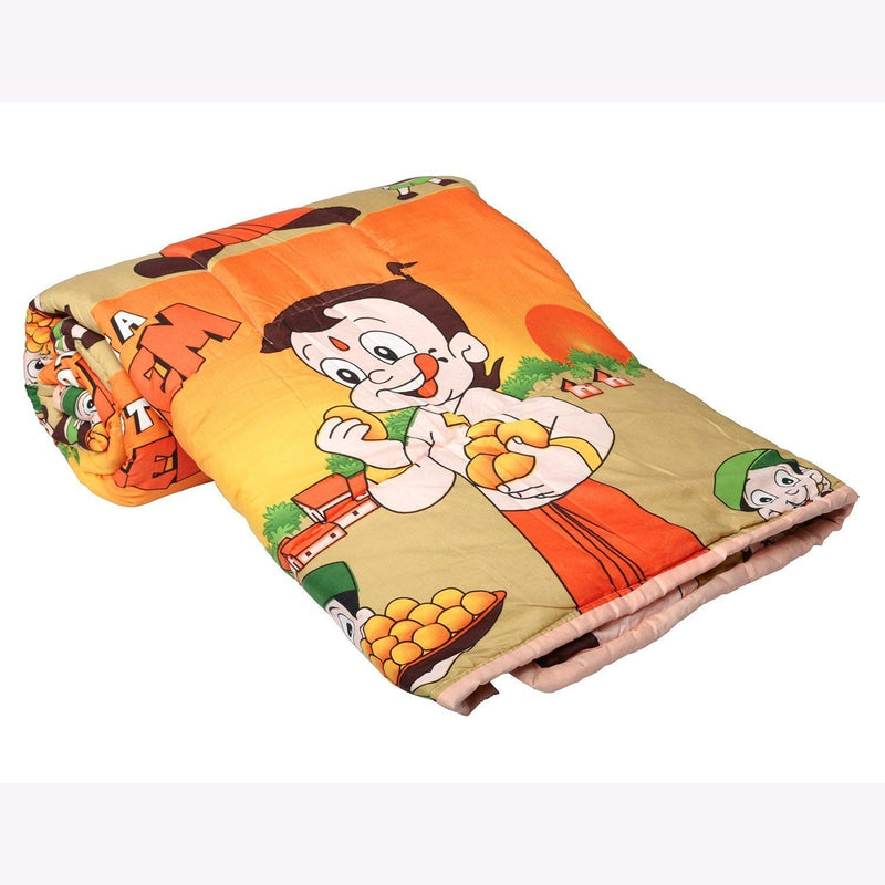 Welfic Cartoon Character Poly Cotton Reversible Cool Touch Series AC Dohar/Blanket for Kids (Single Bed, Pattern 17)