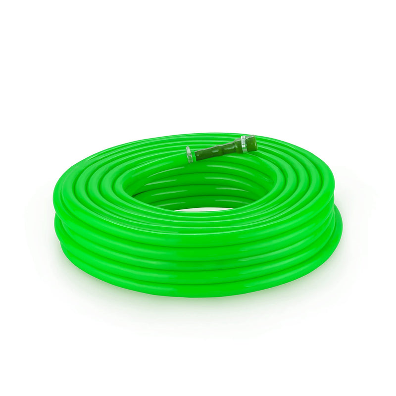 Garbnoire 10 Meter 0.75 Inch PVC Perot Green Water Pipe| Lightweight, Durable & Flexible| Accessories With Hose Connector & Clamps| Watering Garden, Cleaning, Outdoor-Indoor Use (10 Meter, 32.80 FT)