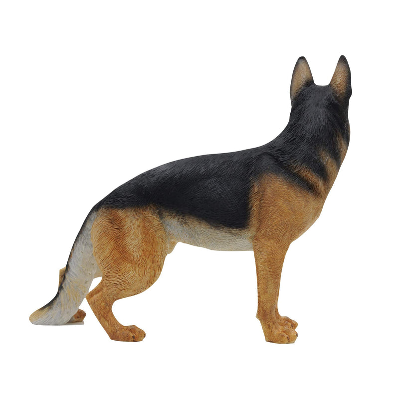 Comfy Hour Doggyland Collection, Miniature Dog Collectibles 7” Standing German Shepherd Wolf Figurine, Realistic Lifelike Animal Statue Home Decoration, Polyresin