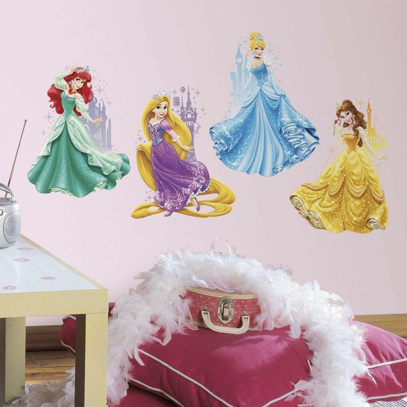 GADGETS WRAP Disney Princesses & Castles Peel and Stick Giant Wall Decals