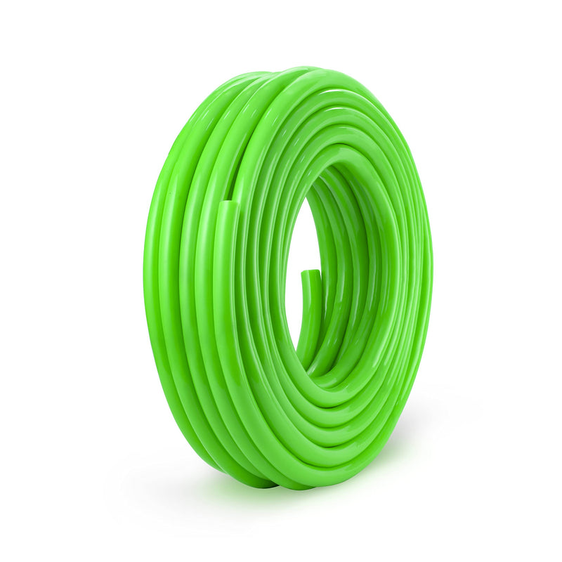 Garbnoire 10 Meter 0.75 Inch PVC Perot Green Water Pipe| Lightweight, Durable & Flexible| Accessories With Hose Connector & Clamps| Watering Garden, Cleaning, Outdoor-Indoor Use (10 Meter, 32.80 FT)