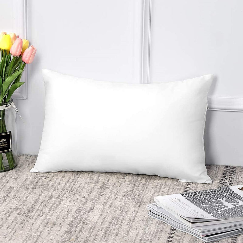 Urbane Home Luxurious 1 Piece Microfiber Pillow Filler - 16X24 Inch, White