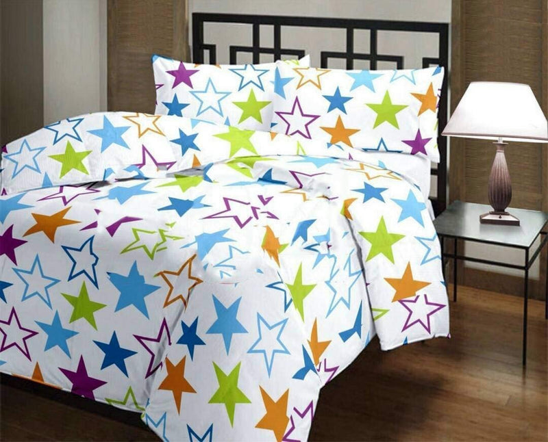 NK Star Micro Polycotton Cartoon Kids Design Print Single Bed Reversible AC Blanket (Multicolor)