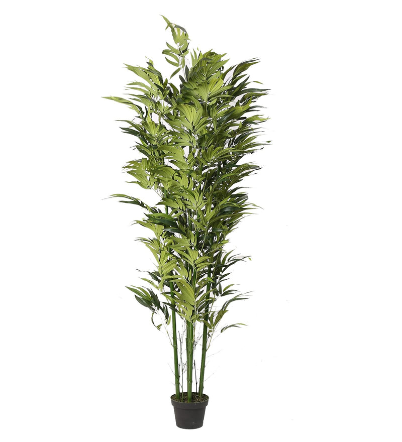 ARICKDECOR Bamboo Artificial Tree, 6ft Fake Bamboo Silk Plant with Basket, Tall Faux Trees in Pot for Restaurant Home