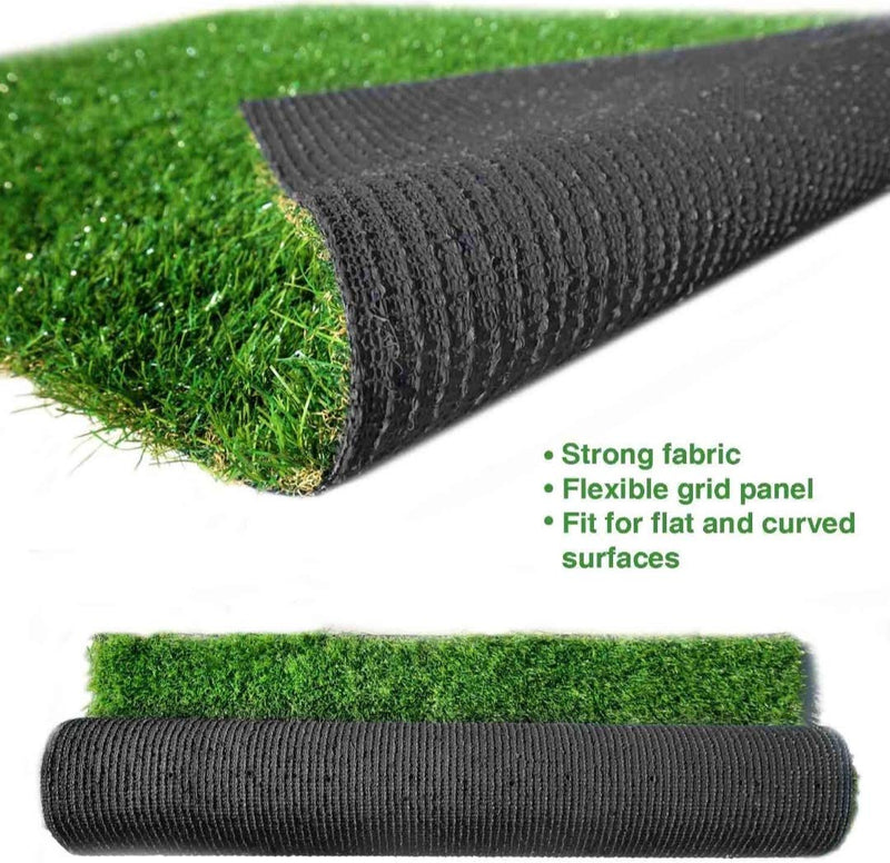 Comfy Home Artificial Grass Carpet (Natural Green)