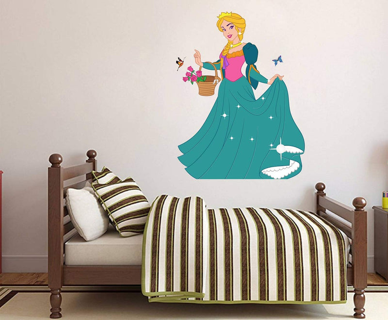 Tuffuk Princess Large Vinyl Wallstickers for Home Decorations (50 cm x 60 cm)5TZ119