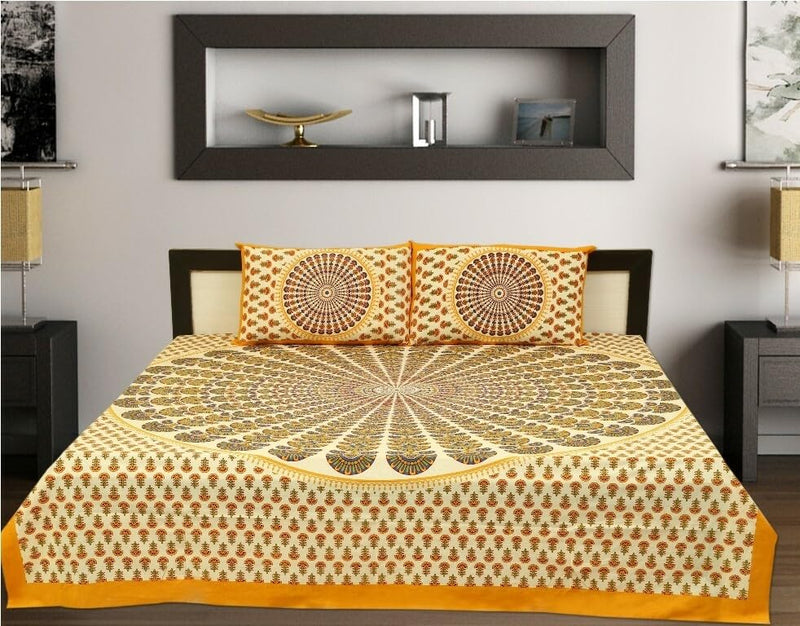 Jaipuri Printed Double Bedsheet WTI-395