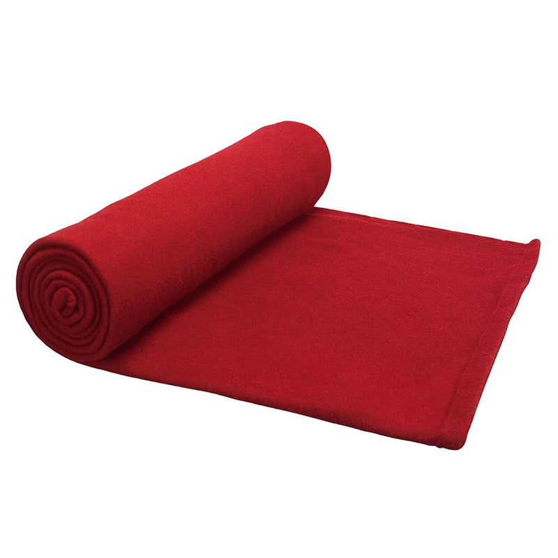 Goyal's ® Single Fleece Blanket Blue & Red Set of 2