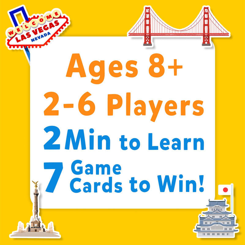 Skillmatics Card Game - Guess in 10 Cities Around The World, Educational Travel Toys for Boys, Girls, and Kids Who Love Board Games, Geography and History, Gifts for Ages 8, 9, 10 and Up