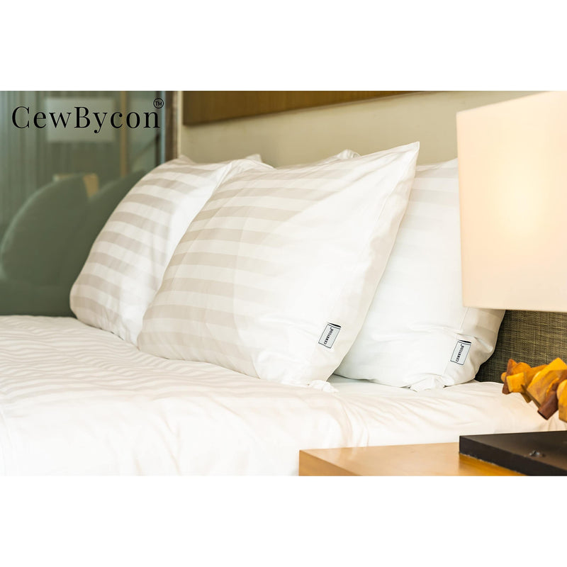 cewbycon Bed Pillows for Sleeping Cozy Dream Series Hotel Quality Pillows Premium Plush Fiber, Breathable Cooling Cover Skin-Friendly (27x17) (Standard, 2)