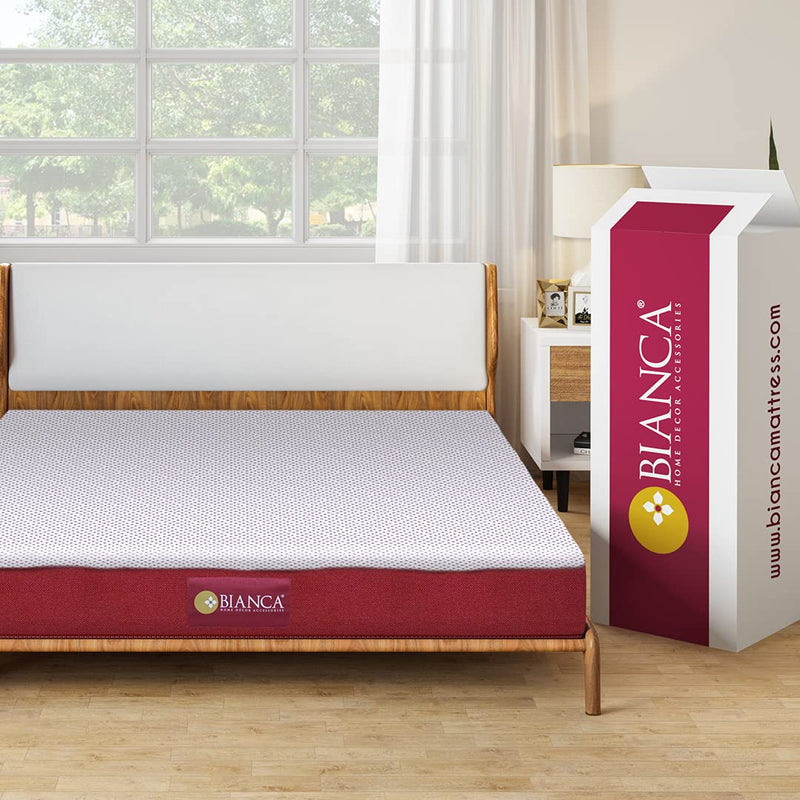 Bianca Spine Support Gel Memory Foam (Firm Feel) Orthopedic Mattress 72 X 48 X 6