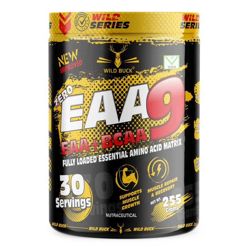 WILD BUCK EAA (Essential Amino Acids) Best For Intra-Workout/Post-Workout Advanced Formula [30 Servings, 255gm] (BCAA+EAA) (Virgin Mojito)