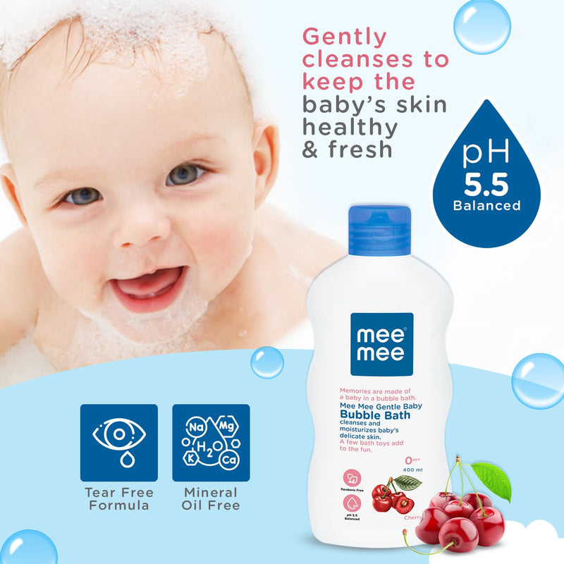 Mee Mee Gentle Baby Bubble Bath, White, 500ml