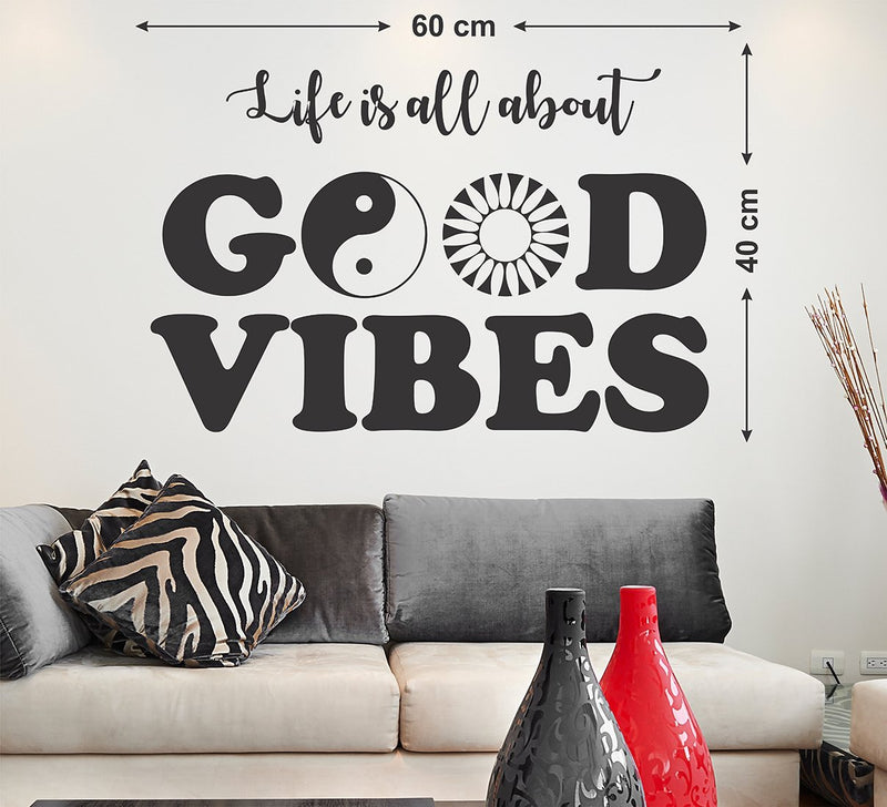 Wallstick Good Vibes wallstickers (Vinyl 60 cm x 40 cm)