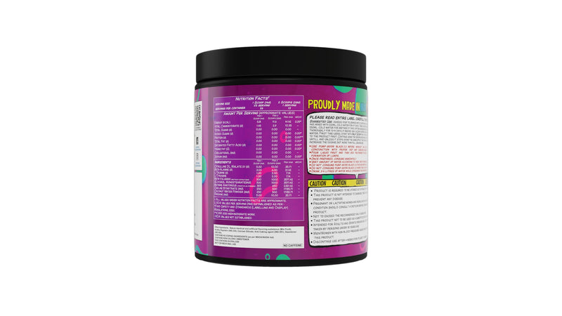 Gayor essentials Pump gayor black 2.O advanced pre workout formula without caffeine 10g citrulline malate caffeine free preworkout (351g, Raspberry)