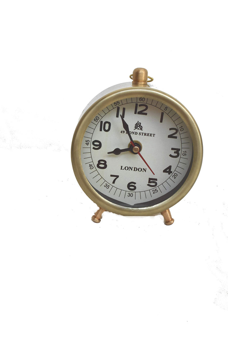 New Table Clock Brass Antique Marine Nautical Style Home Decor