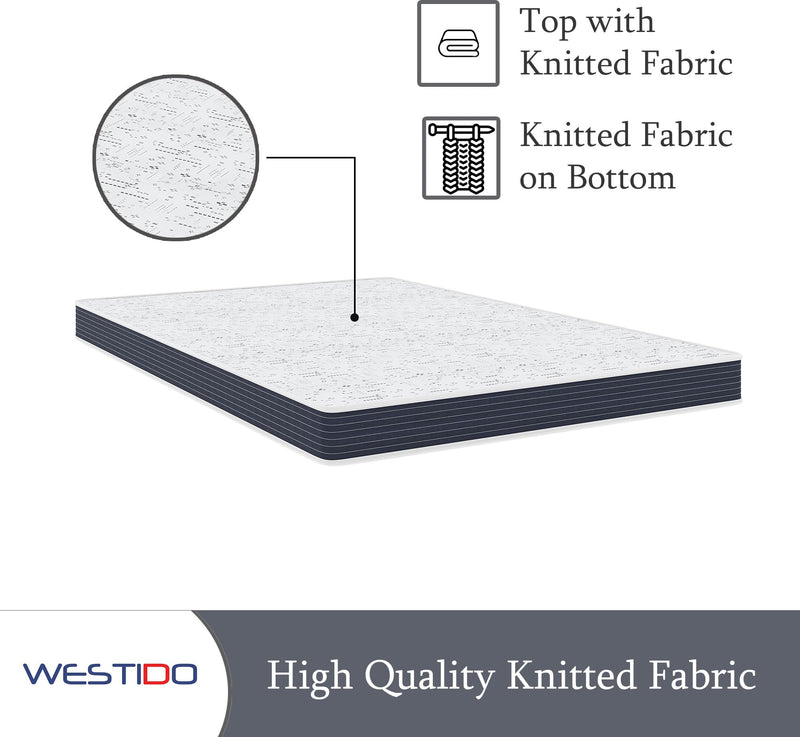 WESTIDO RehabRest Multiple Memory Foam | High Resilience (HR) Foam Knitted Fabric Single Size Orthopedic Mattress Ortho5inch42x78