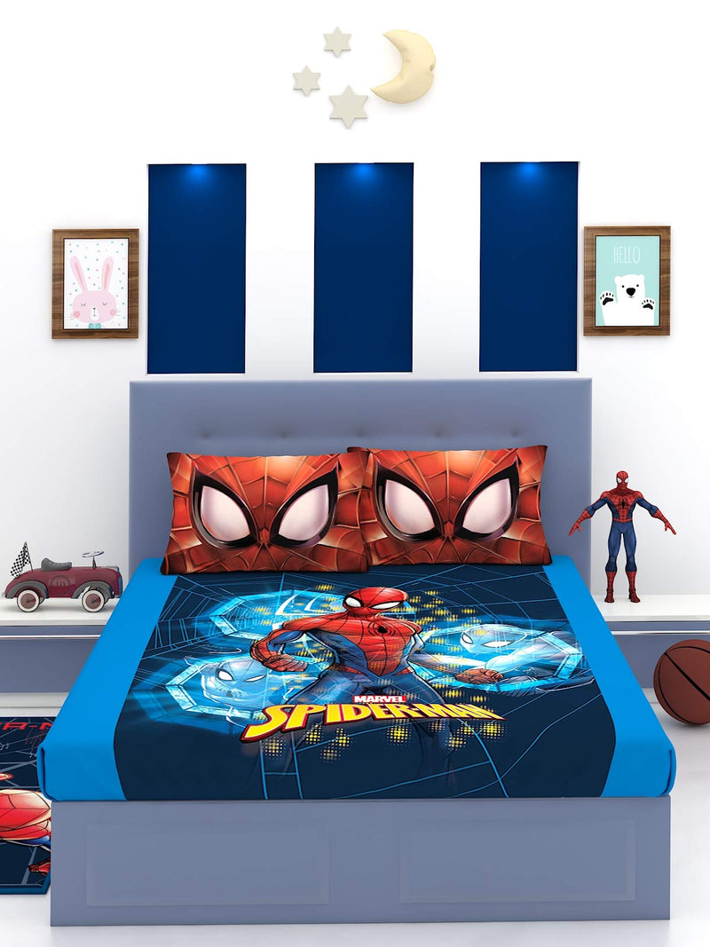 Marvel Spiderman Cotton Double Bedsheet 270 x 270 cm