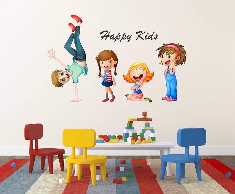 Tuffuk Happy Kids Large Vinyl Wallstickers for Home Decorations(70 cm x 40 cm)5TZ139