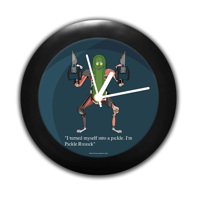 MCSID RAZZ- Rick and Morty I'm Pickle Rick Table Clock New | for Office, Birthday Gift Officially Licensed by Turner Entertainment Co, USA