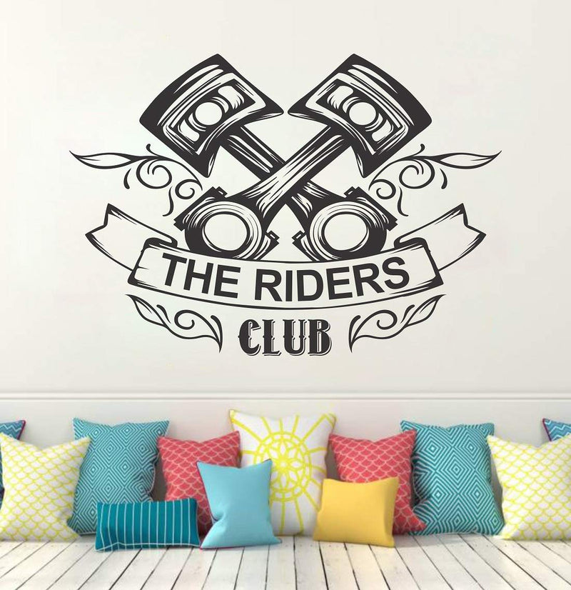 Tuffuk The Riders Club Large Vinyl Wallstickers for Home Decorations(50 cm x 70 cm)5TZ437