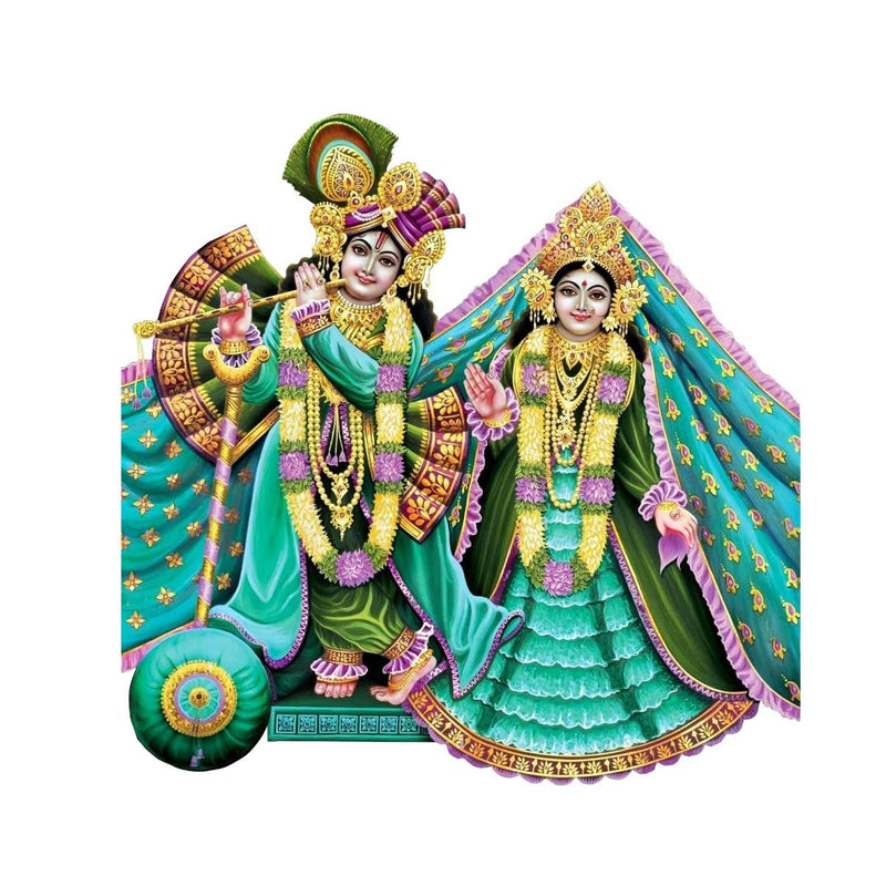 Decor Kraft Radha Krishna Wall Sticker & Decal,Size- 50 Cm X 40 Cm,Religious