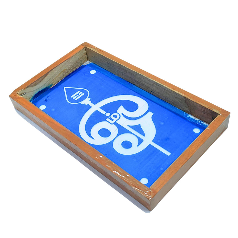 Anciently Om Rangoli Stencil Wooden, Rangoli Sacha Wooden, 1 Piece (9x5 Inches)