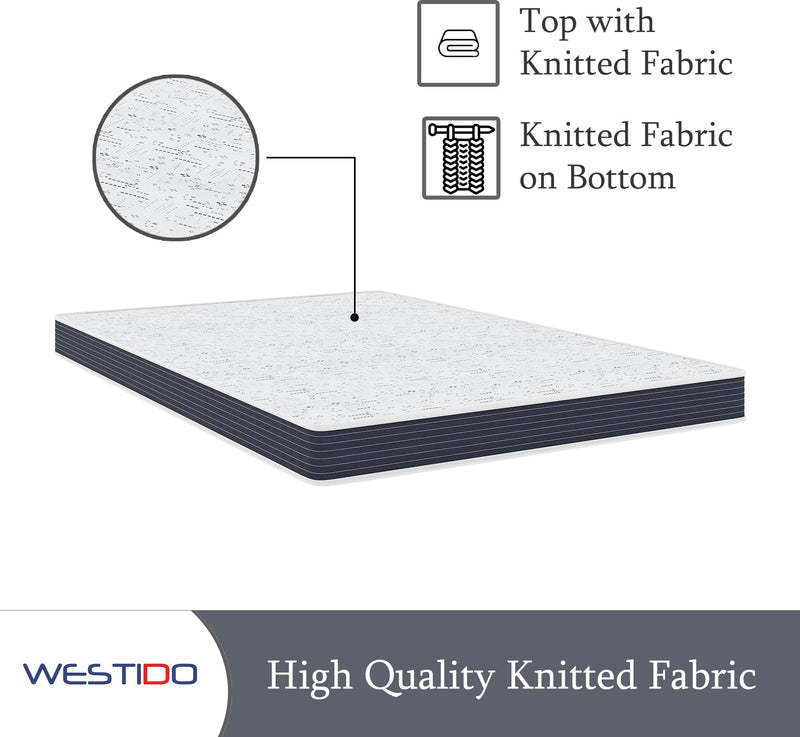 WESTIDO RehabRest Multiple Memory Foam | High Resilience (HR) Foam Knitted Fabric Single Size Orthopedic Mattress Ortho4inch30x75