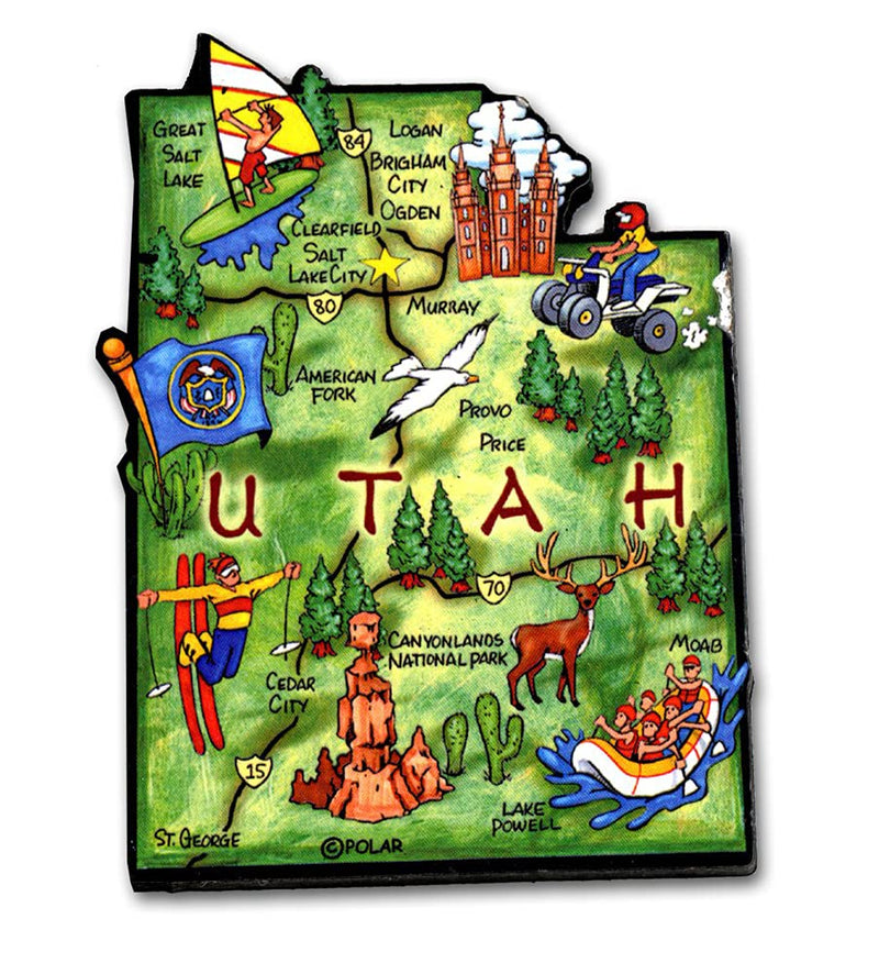 ARTWOOD Magnet - Utah State MAP