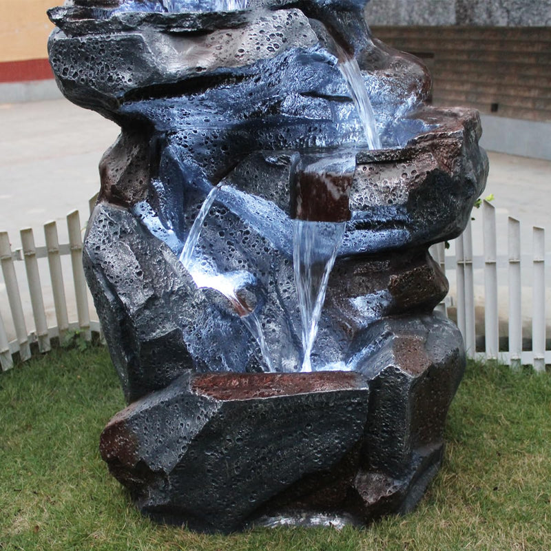 Wonderland 38 inch Height Rock Fountain | Made of Fiber |for Outddor and inddor use