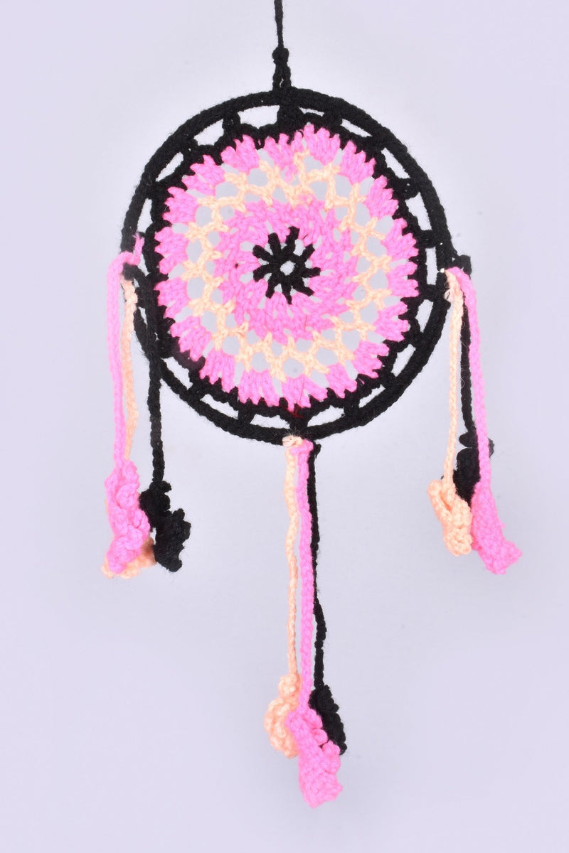 Daedal dream catchers- Crochet Black and Pink