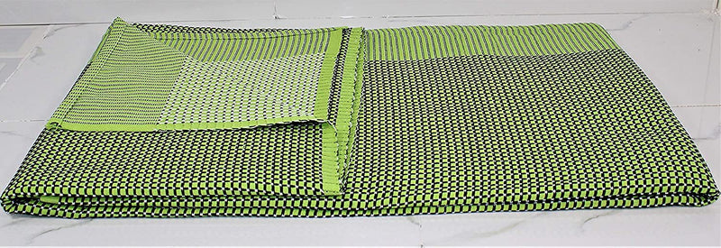 THARUNSHA ELITE Single Size Pure 100% Cotton Blanket/Solapur Chaddar/Cotton Bedsheet For All Weather Daily Use Checkered Multicolor Family Pack (60X90 Inches -) Set Of 5, 300 TC