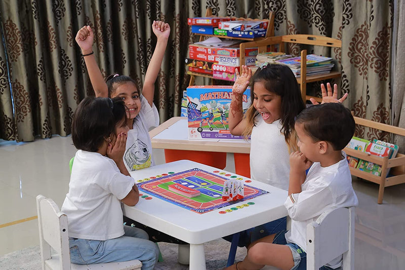 Yuka Champs Matharon - Math Based Board Games for Kids 6-12 | Master Addition, Subtraction, Multiplication & Division | Fun and Educational Games | Family time Games