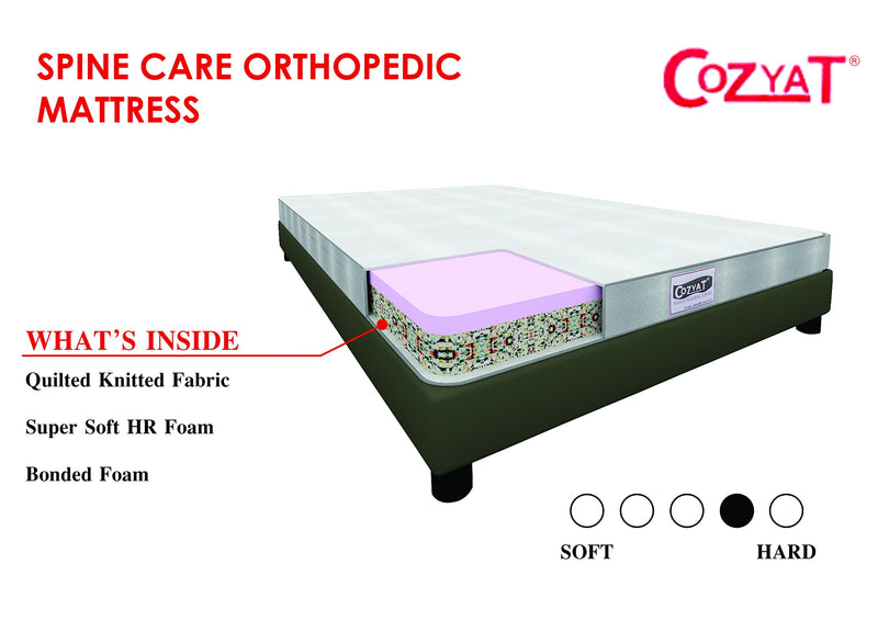 Cozyat Orthopaedic 5 Inch Mattress - (72X48X5)