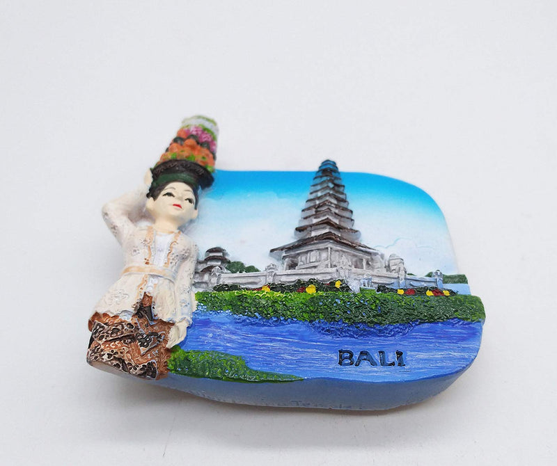 Bali Island Indonesia 3D Fridge Magnet Travel Souvenir Gift Home & Kitchen Decoration Magnetic Sticker Bali Indonesia Refrigerator Magnet