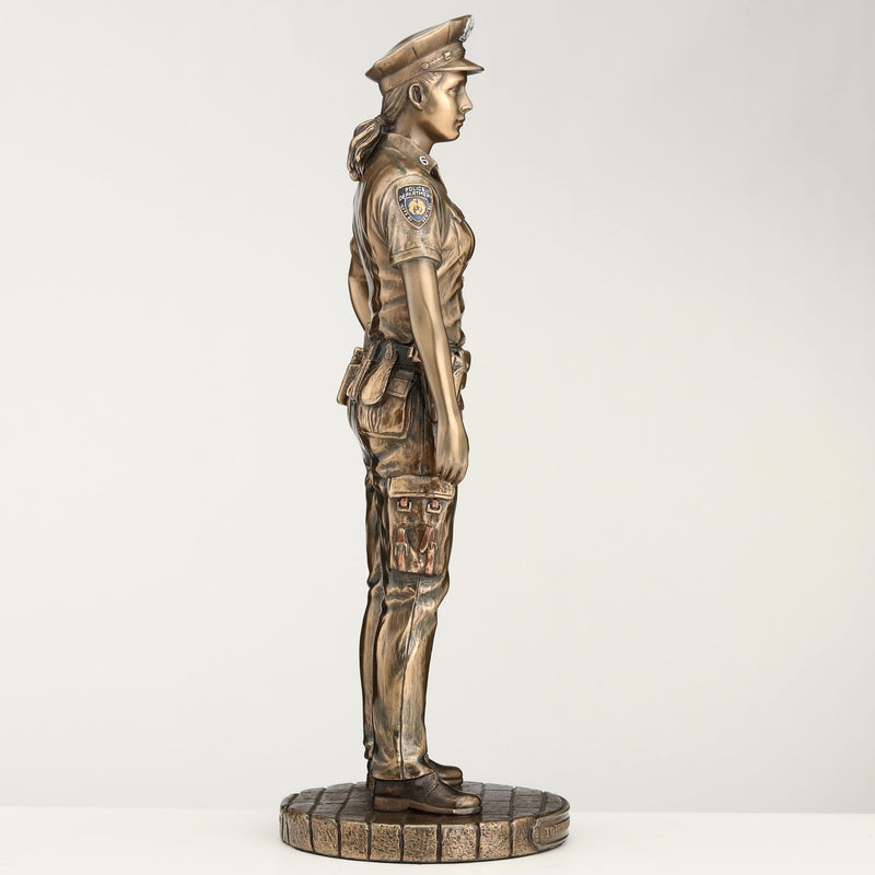 Veronese Design Police Woman to Protect and Serve Police Officer Tribute Statue