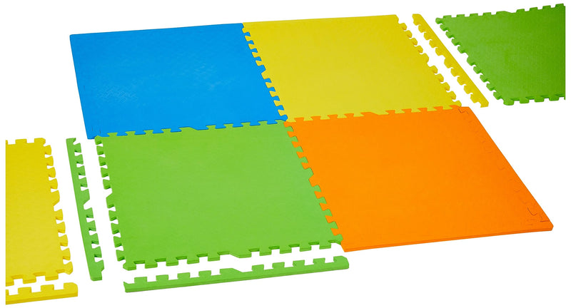 Amazon Brand - Solimo Interlocking Mat, Set of 8 Pieces, 1.2 cm Thickness