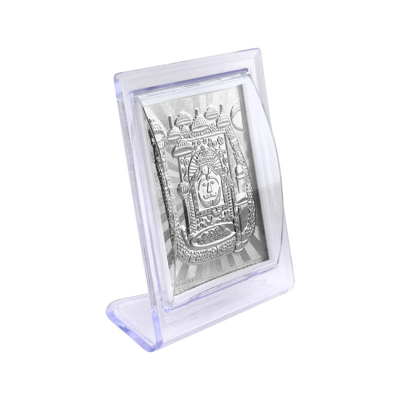 ADMIER Silver Plated Salasar Balaji Photo Frame Hindu Religious Frame Idol for Pooja, Gifts Items