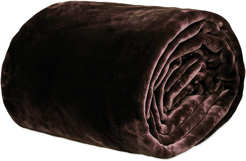 BSB HOME® Supersoft Micromink Double Bed Blanket for Heavy Winters |650 GSM Supersoft, Warm, & Decorative | Double 200x220 cm | Wine