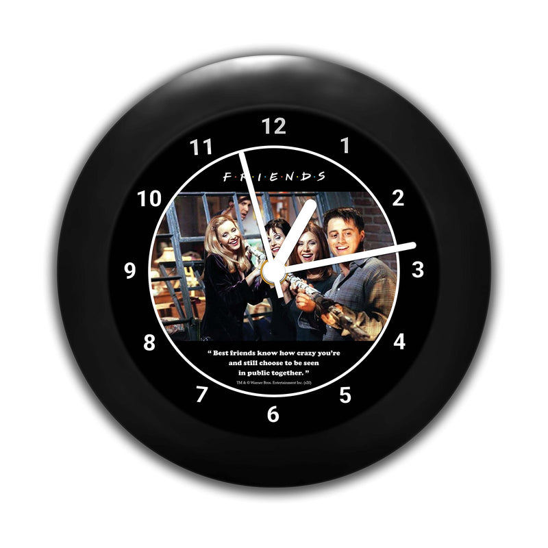 MCSID RAZZ Friends TV Series Plastic Table Clock Set - 16.5x16.5x4 (Multicolor)