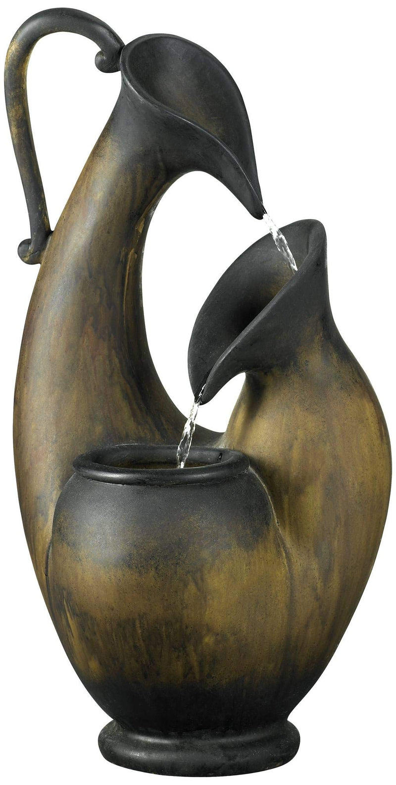 Weathered Jug Tabletop Fountain by John Timberland