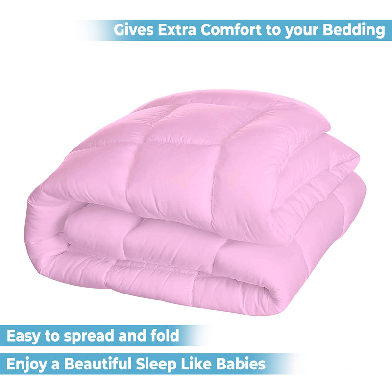 EVERDECOR Soft 2000 GSM Mattress Padding/Topper for Comfortable Sleep pink (48x72inch)