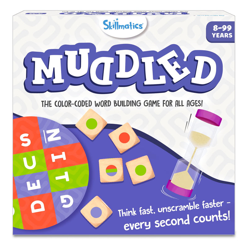 Skillmatics Word Building Game - Muddled, Fast-Paced Word Building Game, Fun for Kids & Families, Gifts for Boys & Girls Ages 8, 9, 10, & Up