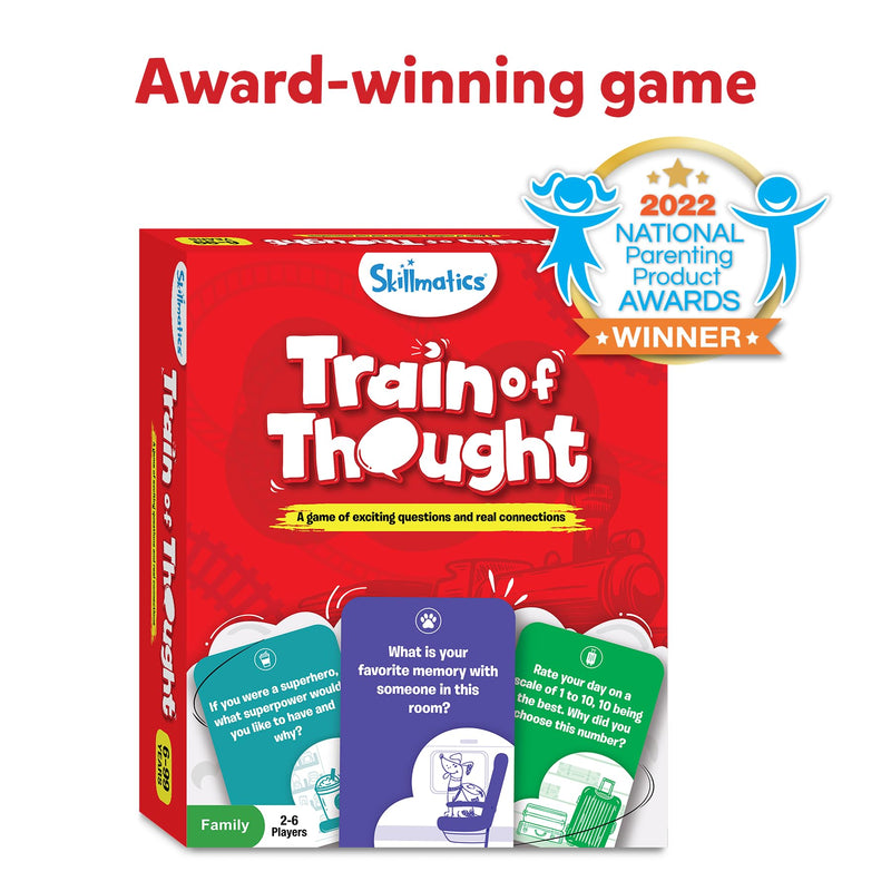 Skillmatics Card Game - Train of Thought, Fun for Family Game Night, Educational Toys, Travel Games for Kids, Teens and Adults, Gifts for Boys and Girls Ages 6, 7, 8, 9 and Up