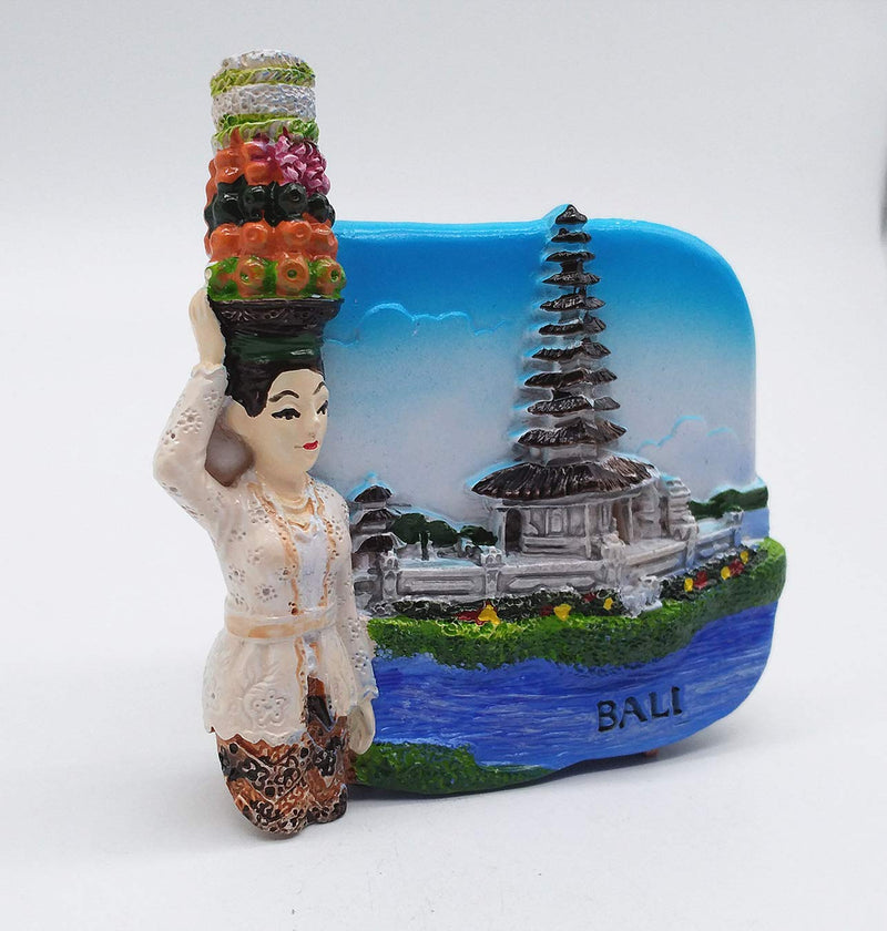 Bali Island Indonesia 3D Fridge Magnet Travel Souvenir Gift Home & Kitchen Decoration Magnetic Sticker Bali Indonesia Refrigerator Magnet