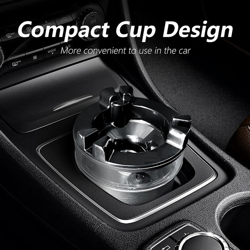 Riveira Smokeless Ash tray, Car Ashtray With Lid, Portable Travel Cigarette Holder, Outdoor Ashtray Smell Proof, Ashtrays for Outside Inside, for Cars Van Outdoors Camping