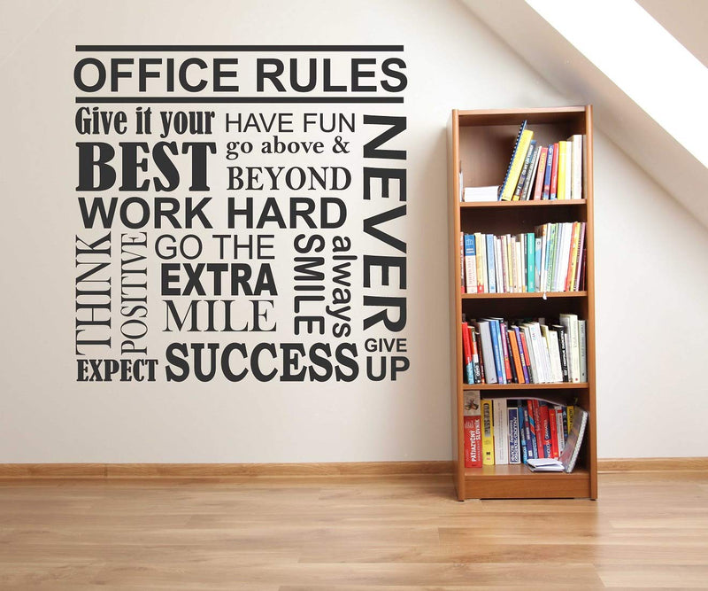 Tuffuk Quotes Large Vinyl Wallstickers for Home Decorations(40 cm x 40 cm)4TZ206