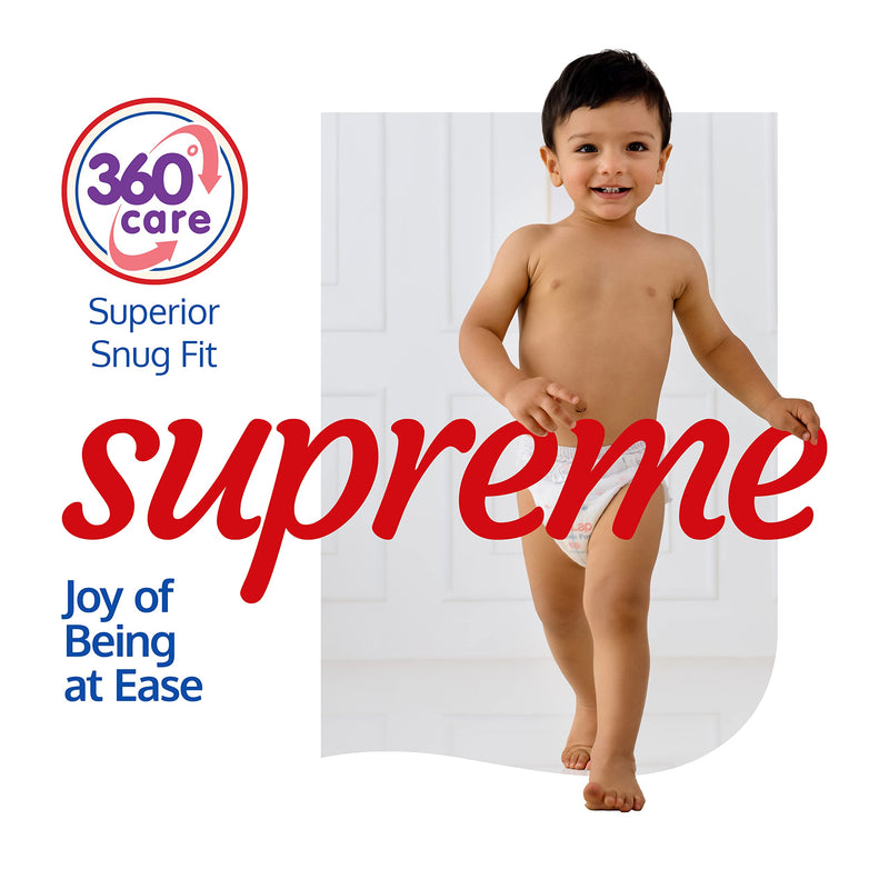 LuvLap Supreme Diaper Pants Large (LG) 9 to 14Kg, 62Pcs, 360° skin care with 10 million breathable pores, Aloe Vera for superior Rash prevention, upto 12hr protection, 5 layer super light core